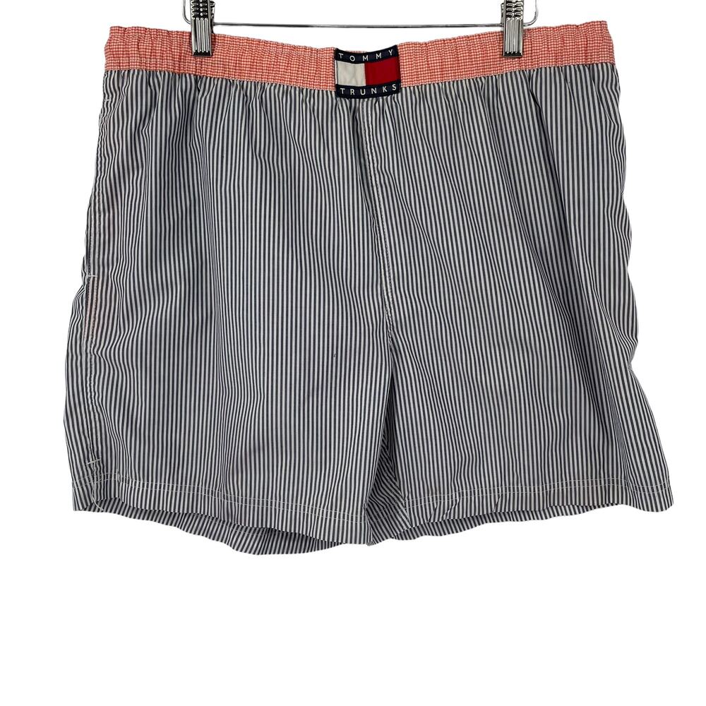 Tommy Hilfiger Striped Swim Trunks‎ Men's Size M Board Shorts Beachwear